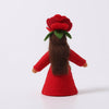 Large Red Rose felt flower fairy | © Conscious Craft